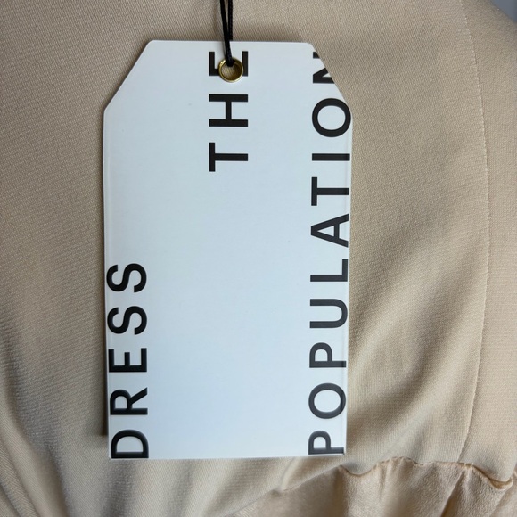 Dress the Population Metallic Long Sleeve Dress Size S - Picture 13 of 15